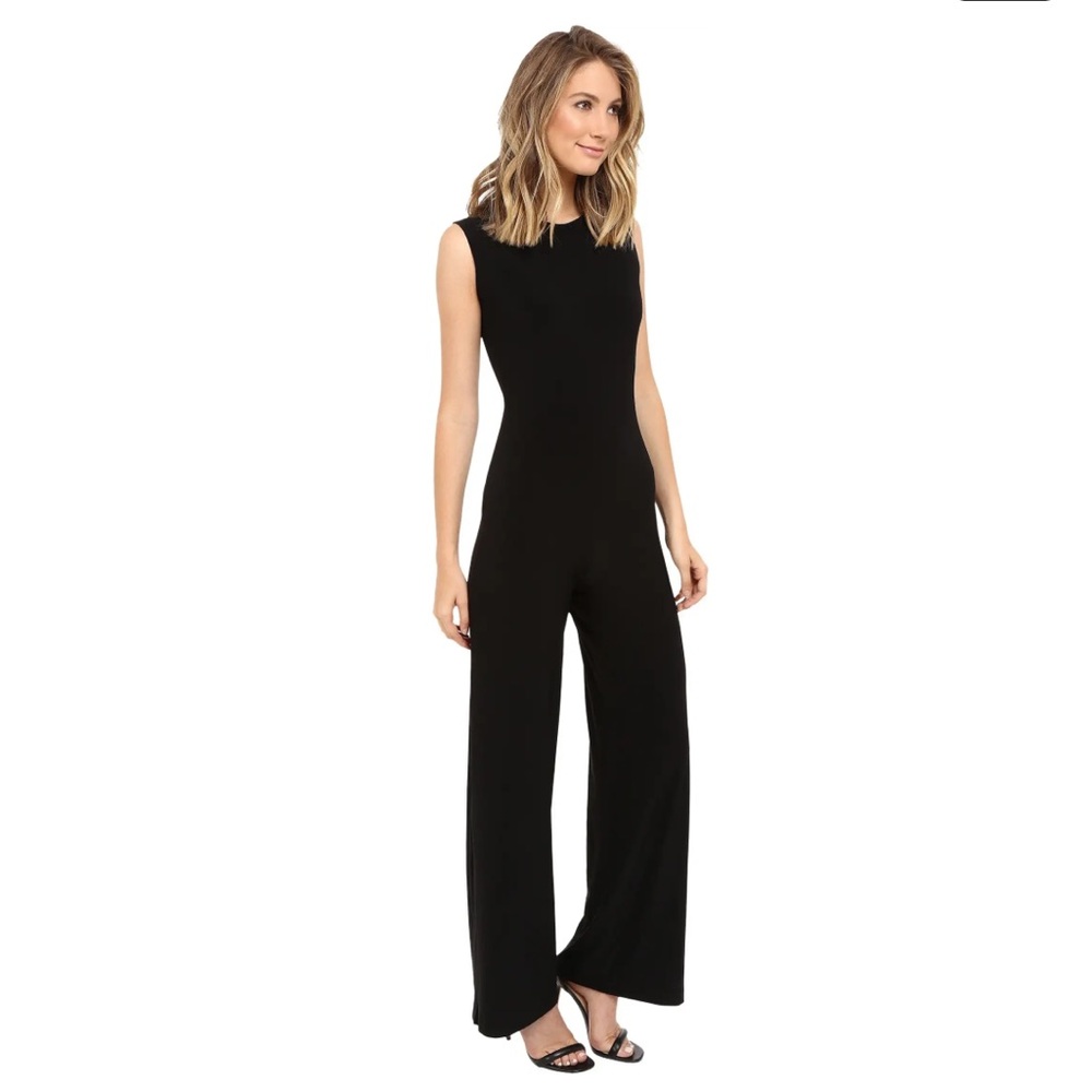 Norma Kamali Black Sleeveless Jumpsuit